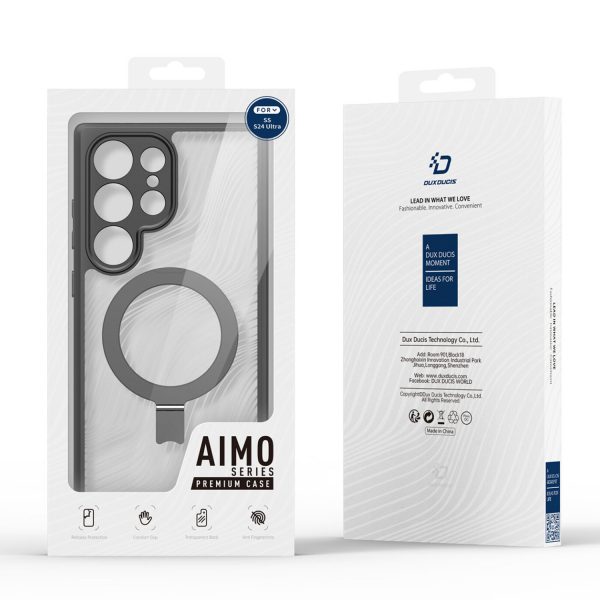 جعبه قاب دوکس دوکیس Aimo Mag Folding Stand گوشی سامسونگ گلکسی S24 Ultra بی رنگ