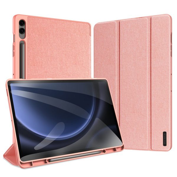 کیف دوکس دوسیس مدل DOMO تبلت سامسونگ Galaxy Tab S9 FE Plus (X610 / X616B) صورتی